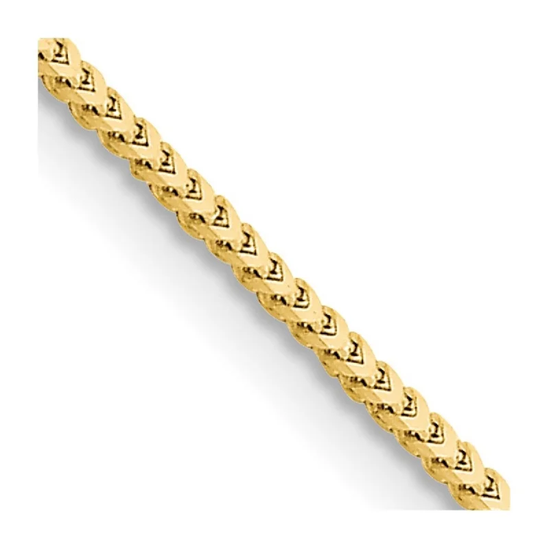 Coarse stone bracelet-Curata 10k Yellow Gold 1.5mm Franco Chain Bracelet