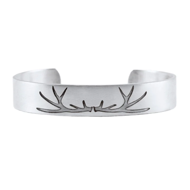 Angular gem bracelet-Elk Antlers Cuff Bracelet