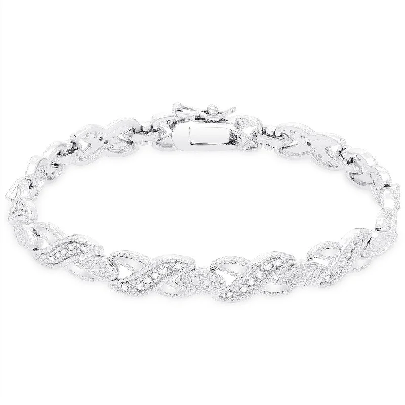 Celestial moon bracelet-Finesque 1/2ct TDW Diamond Bracelet