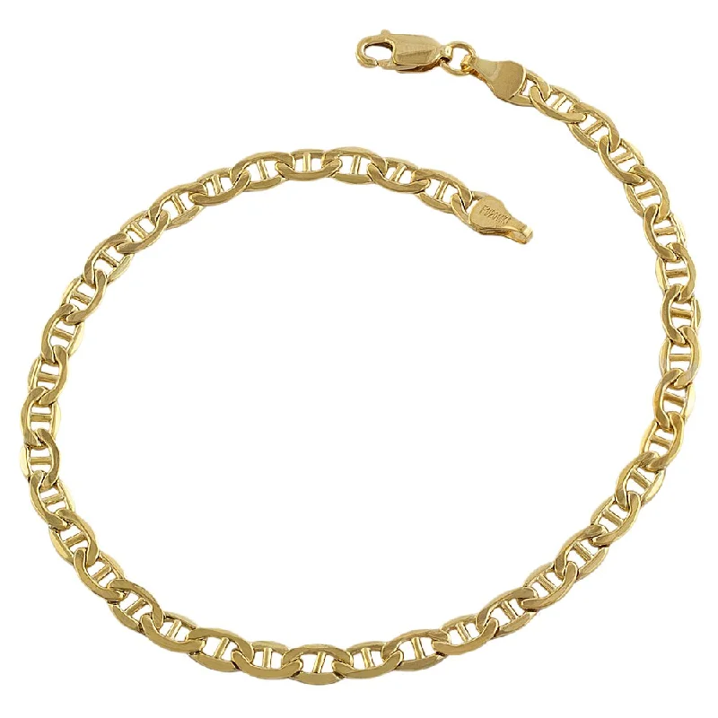 Glossy moonstone bracelet-Fremada 14k Yellow Gold Filled Mariner Link Bracelet (8.5 inch)