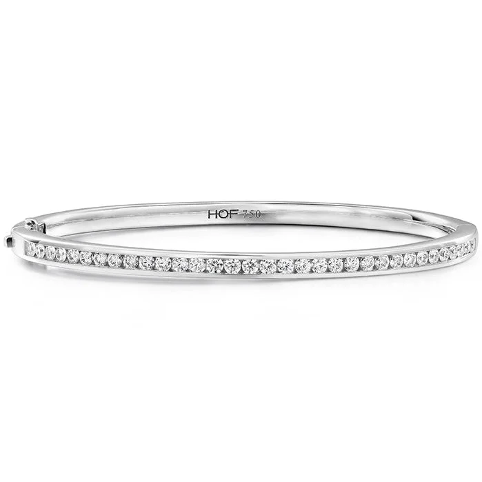 Open coil bracelet-Hearts On Fire Classic Channel Set Diamond 210 Bangle