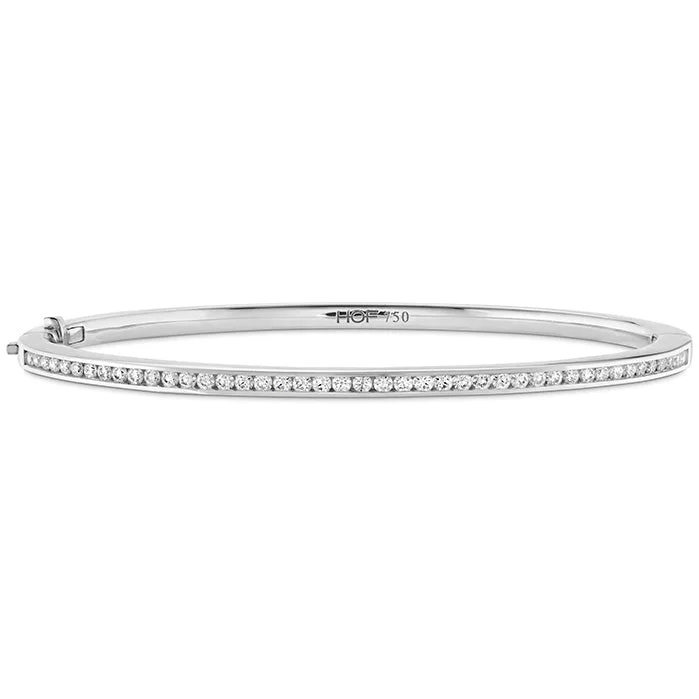 Tapered gem bracelet-Hearts On Fire Classic Channel Set Diamond Bangle