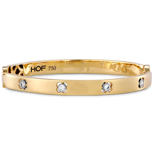 Broad band bracelet-Hearts On Fire Copley Bangle