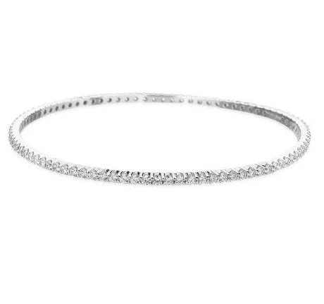 Framed band bracelet-Hearts On Fire Eternity Channel Diamond Bangle