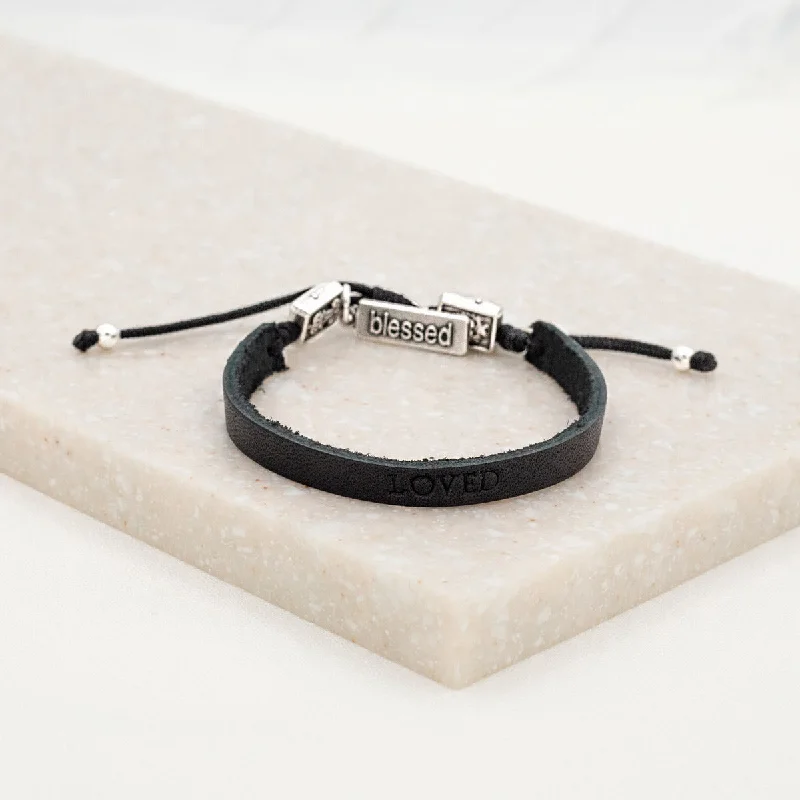 Framed band bracelet-Garment of Grace Leather Bracelet