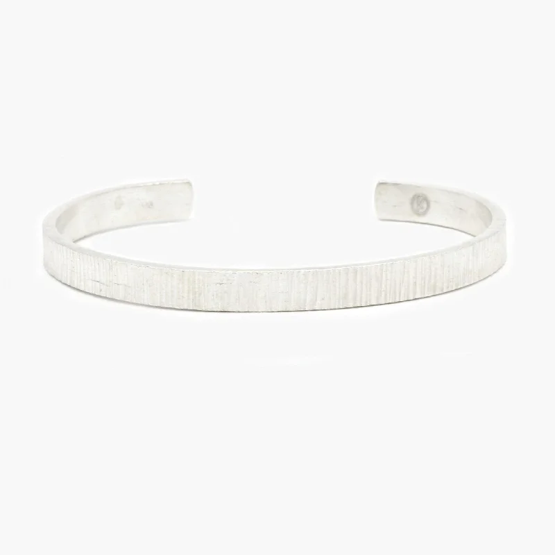 Flare sun bracelet-Maxi "Azulik" Linear Silver Bangle