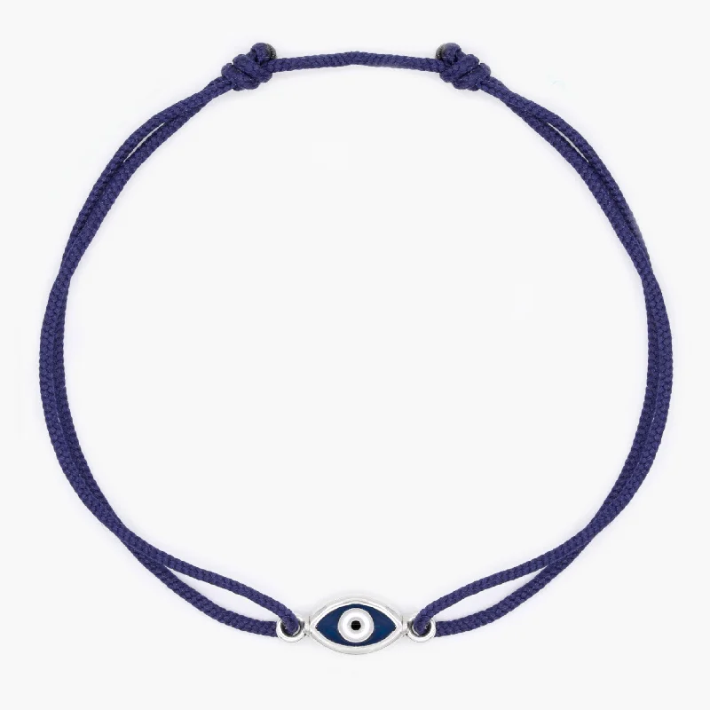 Satin granite bracelet-Rope "Mati" Bracelet (Navy Blue)