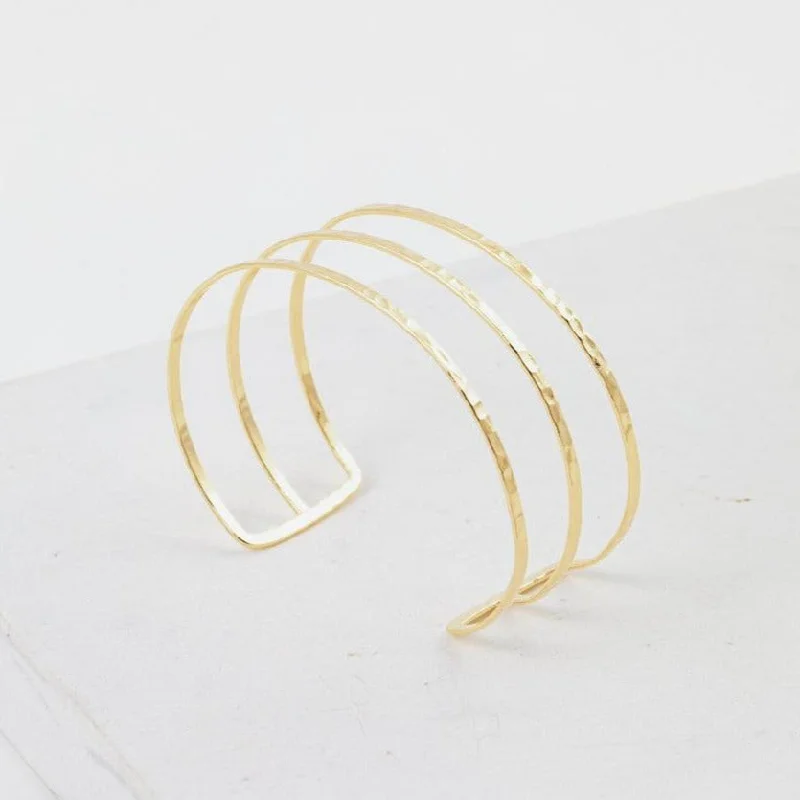 Gentle sweep bracelet-Sayla Hammered Bangle