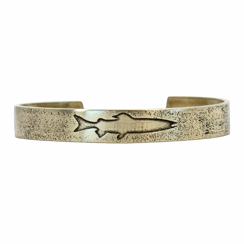 Rolling wave bracelet-Single Trout Cuff Bracelet