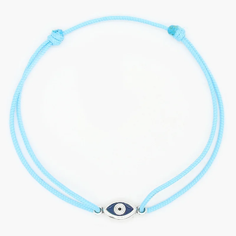 Broad band bracelet-Rope "Mati" Bracelet (Santorini Blue)