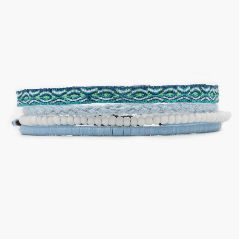 Bold granite bracelet-The Paros Stack