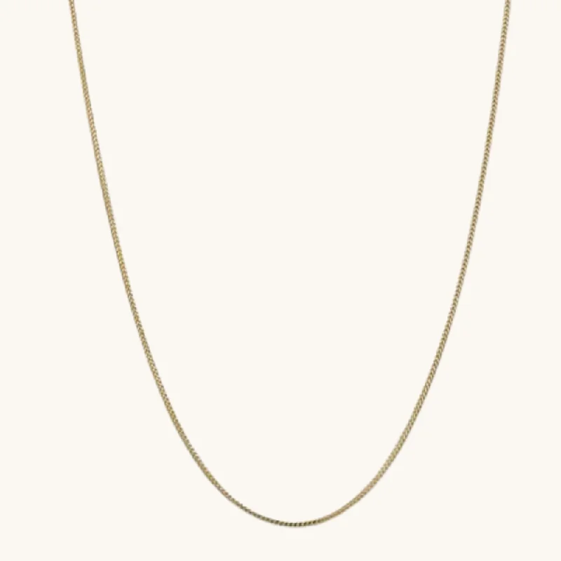 Drifting diamond necklace-1.20mm Franco Chain Necklace