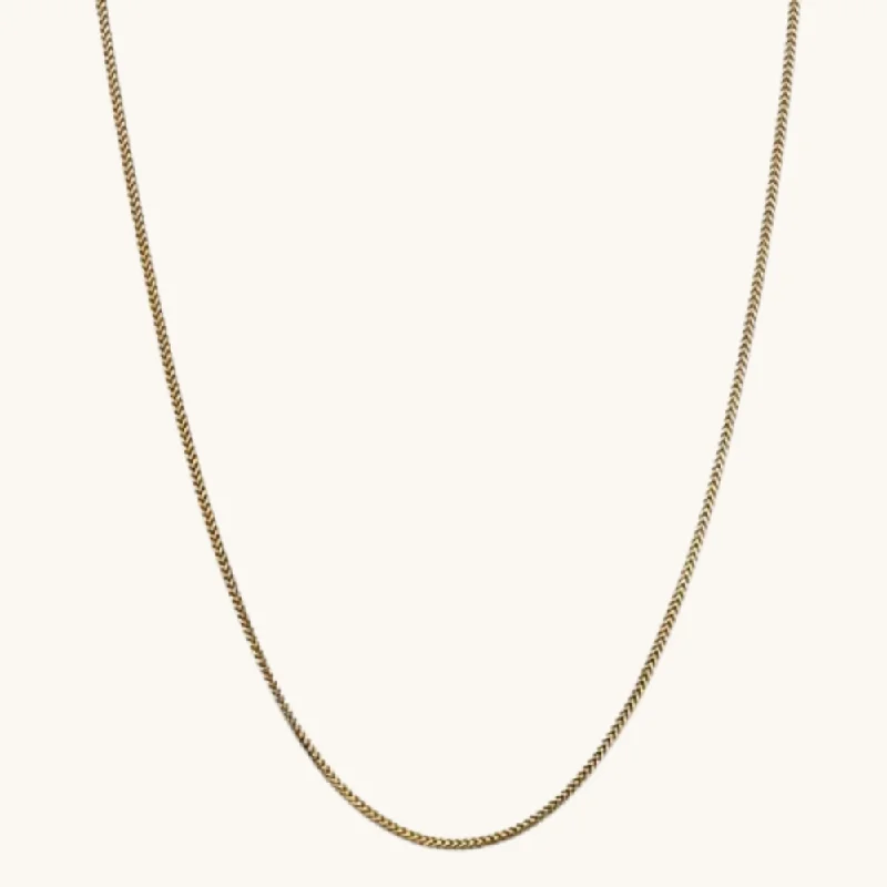 Slope gem necklace-1.70mm Franco Chain Necklace