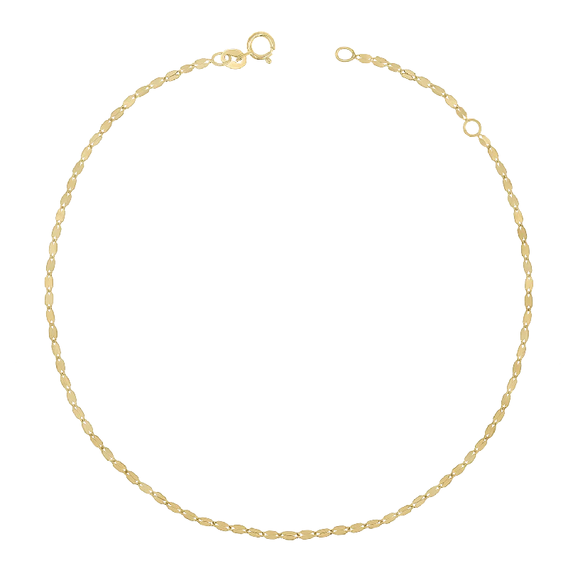 Wire-arc necklace-Demure Chain Anklet