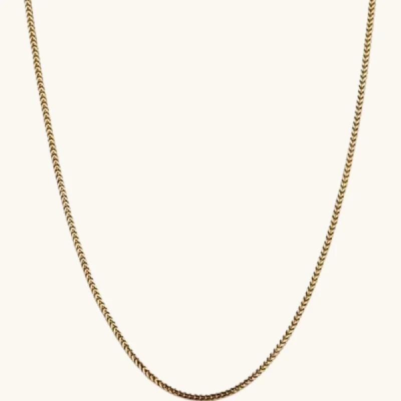 Lined chain necklace-2.5mm Franco Chain Necklace