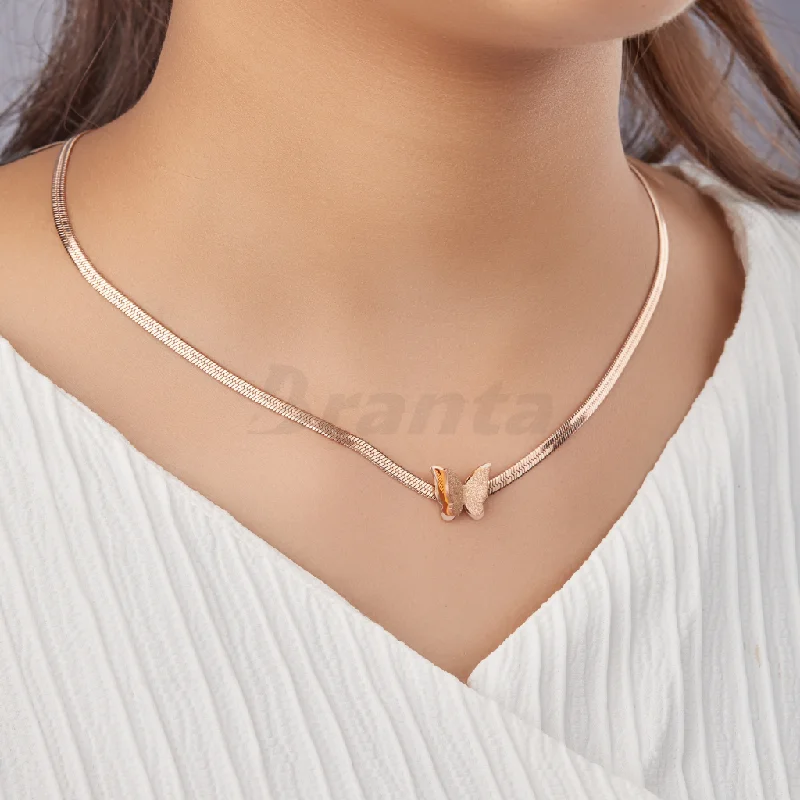 Satin granite necklace-Butterfly Snake Necklace