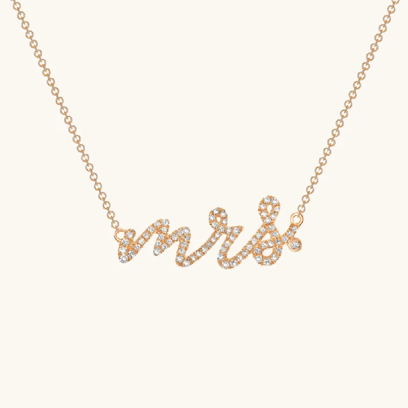 Perforated necklace-Diamond Mrs. Necklace