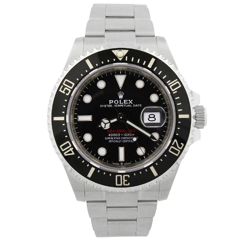 Sparkling crystal necklace-Rolex Sea-Dweller 43mm Black Dial Watch Ref# 126600