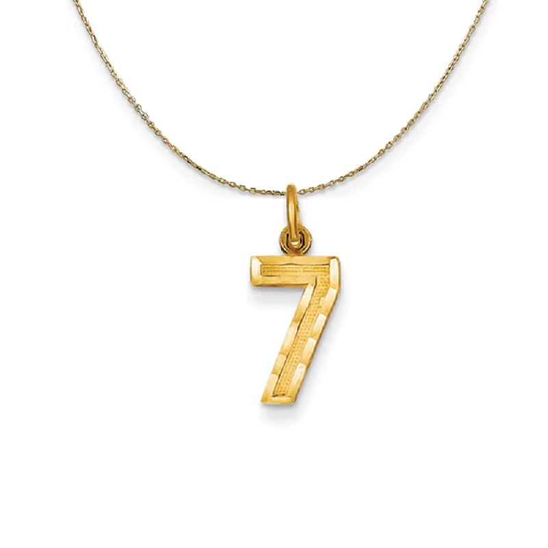 14k Yellow Gold, Varsity, Sm D/C Necklace Number 7