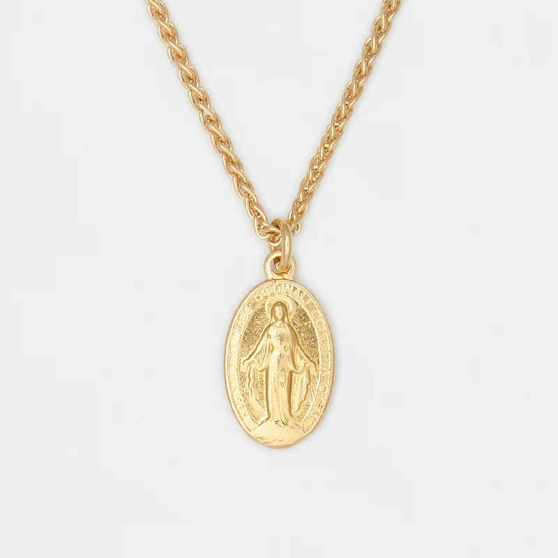 Madonna Necklace in Gold for Him