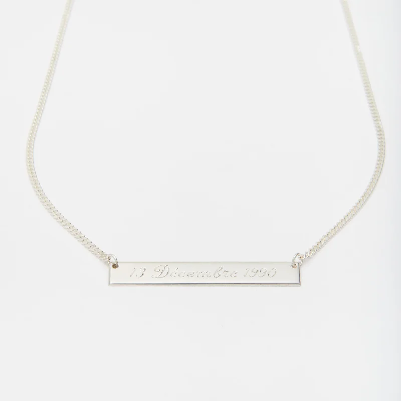 Unified chain necklace-Momento Necklace in Silver