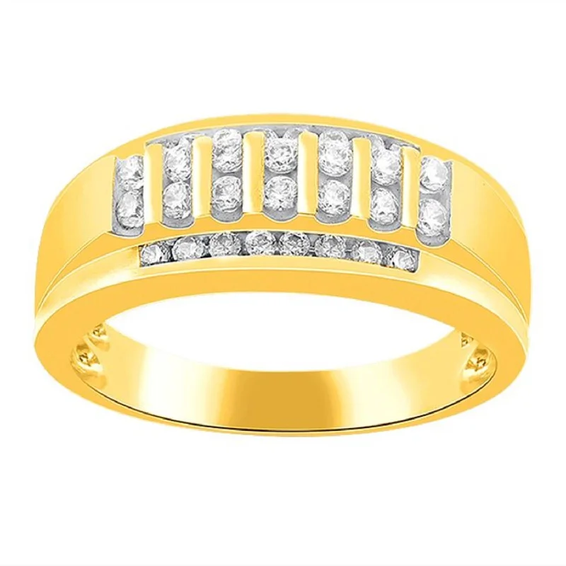 Gentle sweep ring-1/2 CTW Diamond Ring in 10KT Yellow Gold