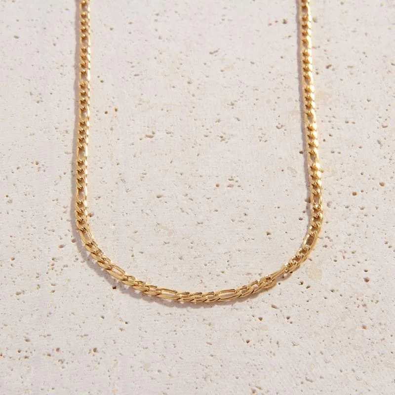 Shiny gold necklace-Bina Necklace