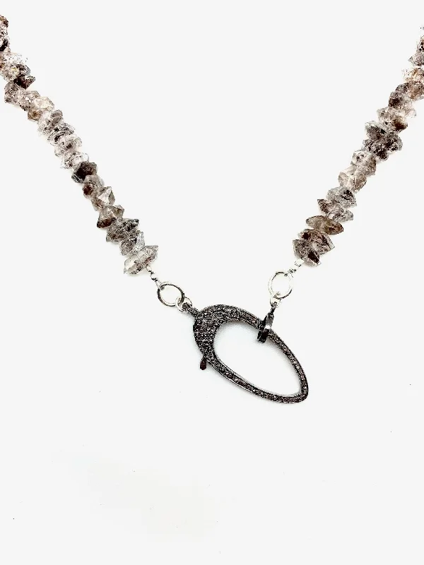 Subtle silver necklace-Sidecar Necklace