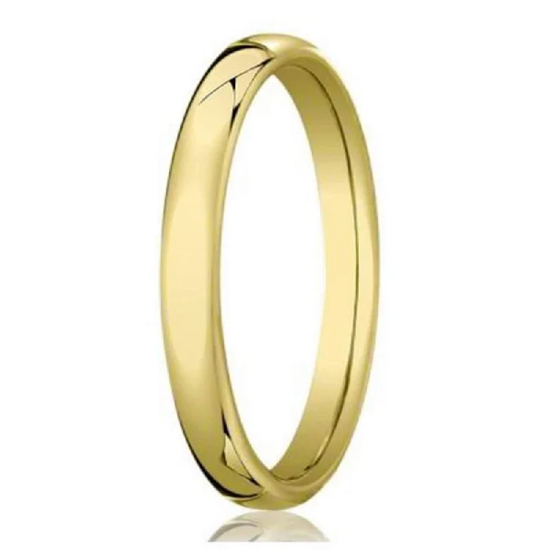 Rich emerald ring-Designer Heavy Fit 14k Yellow Gold Men's Wedding Band