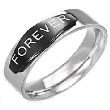 Narrow-tier ring-Stainless Steel "Forever Ring" - 8mm