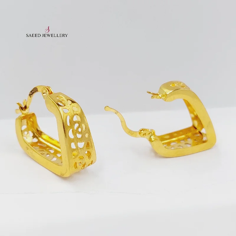 Ethnic grooved earrings-Deluxe Hoop Earrings