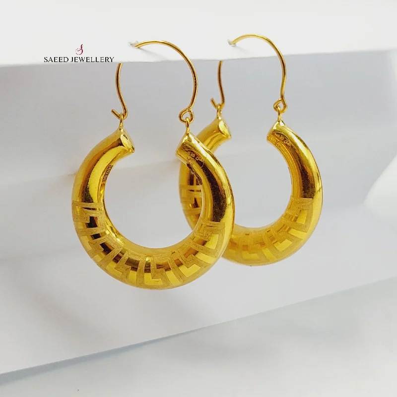 Shiny molybdenum earrings-Deluxe Hoop Earrings