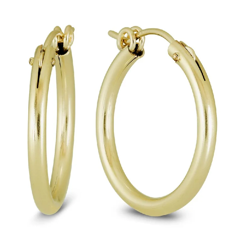 Rising bar earrings-Marquee Jewels 14k Yellow Gold Filled 22 mm Hoop Earrings