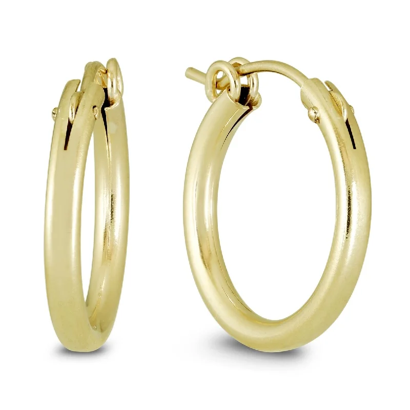 Celestial moon earrings-Marquee Jewels 14k Yellow Gold Filled Hoop Earrings (19 MM)