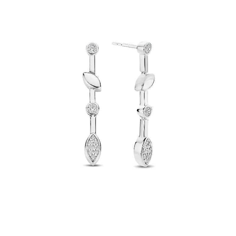 Shiny molybdenum earrings-TI SENTO Earrings 7988ZI