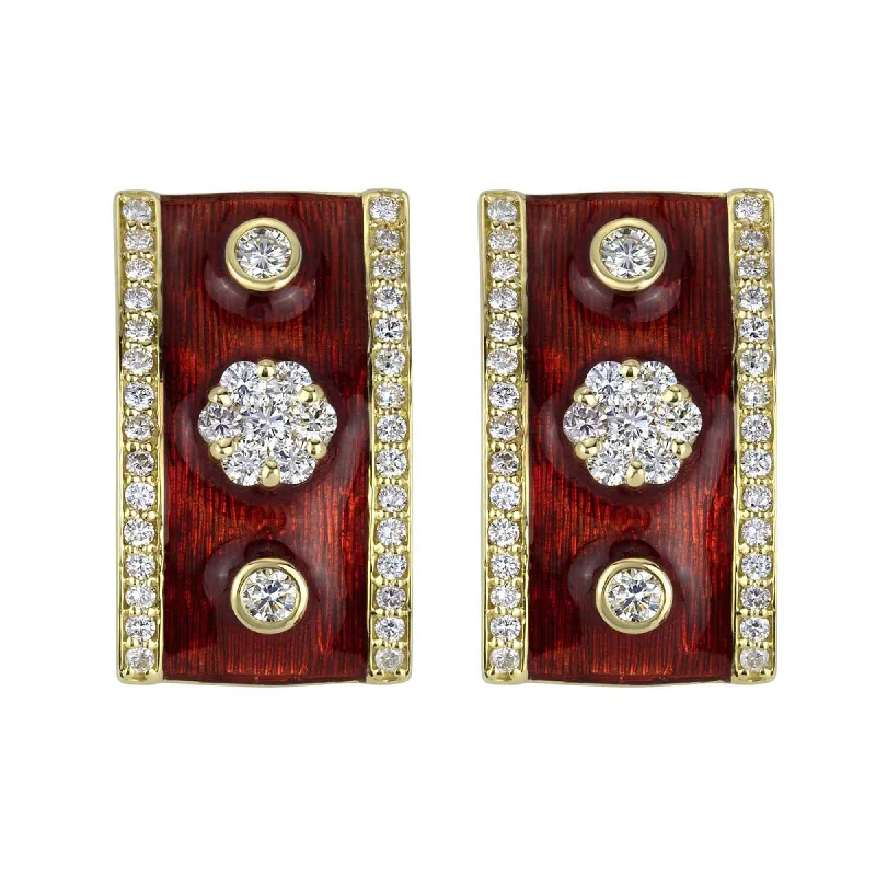 Earrings - Diamond (Enamel)