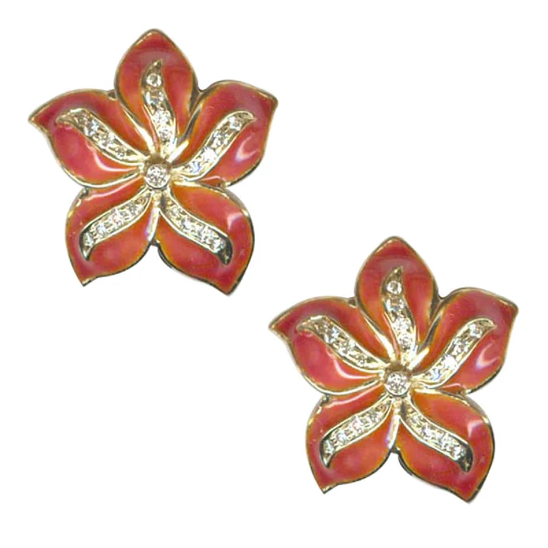 Earrings- Diamond (Enamel)