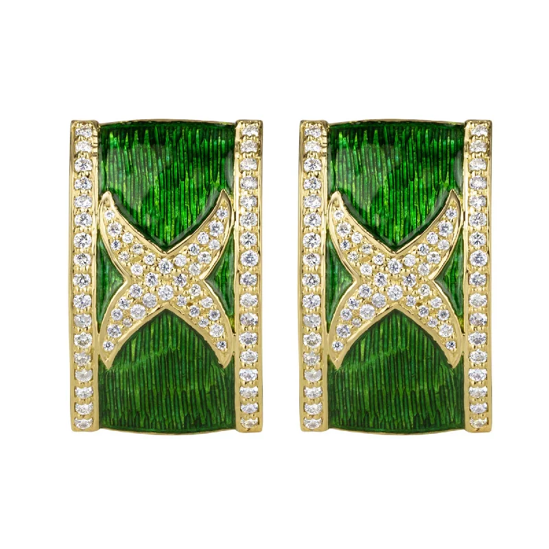 Earrings - Diamond (Enamel)