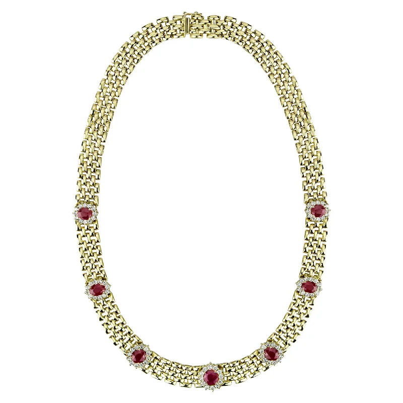 Necklace - Ruby And Diamond