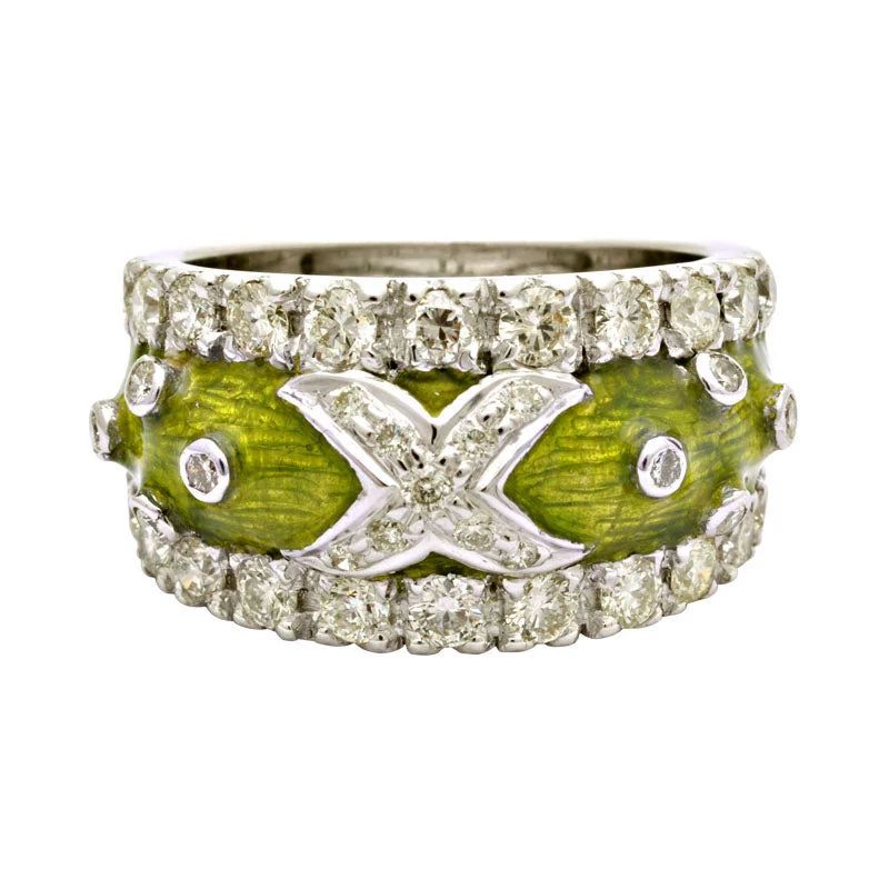 Ring- Diamond (Enamel)