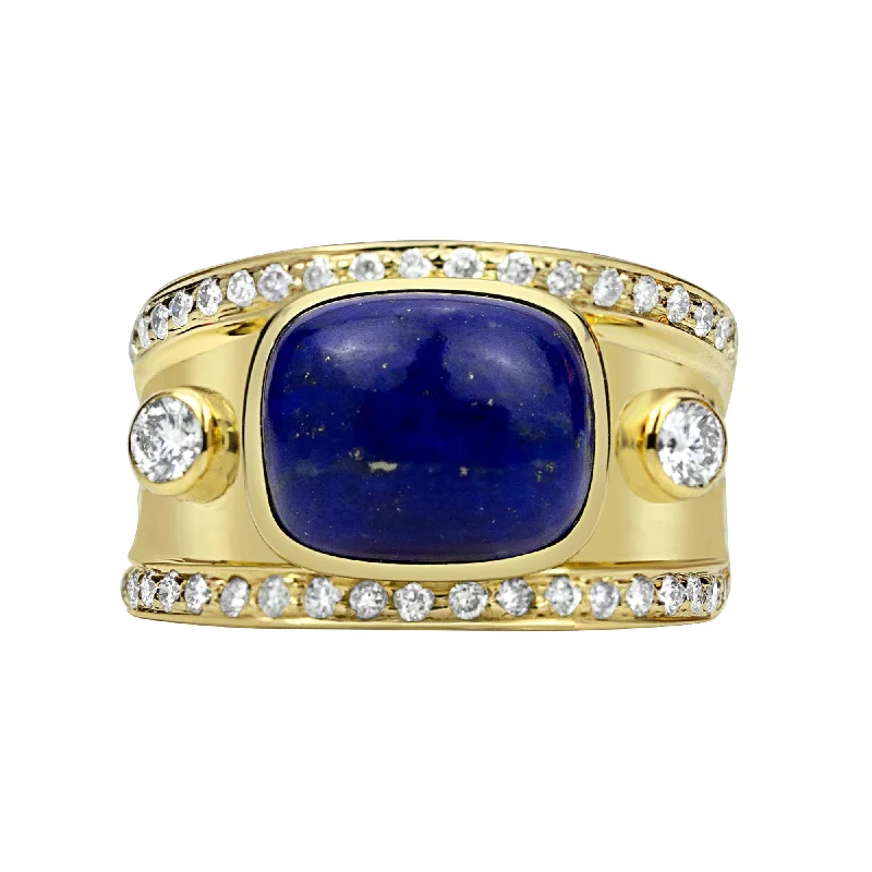 Ring - Lapis Lazuli And Diamond