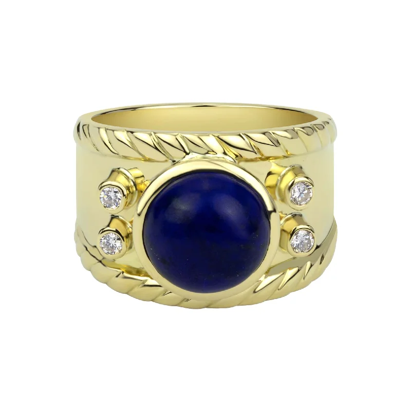 Ring - Lapis Lazuli And Diamond