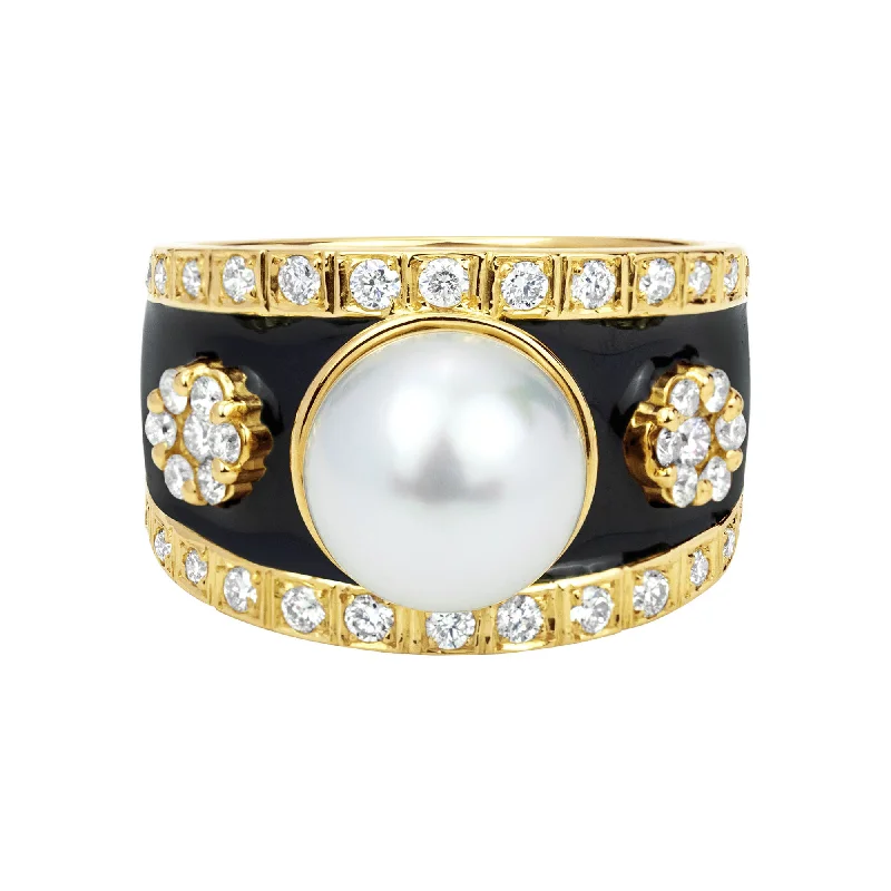 Ring - South Sea Pearl And Diamond