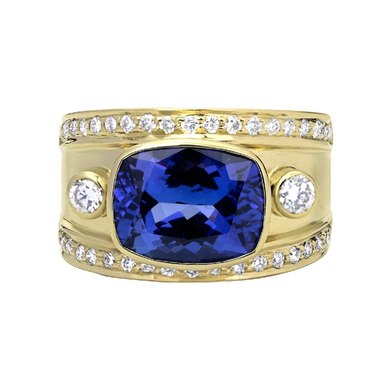 Ring - Tanzanite And Diamond